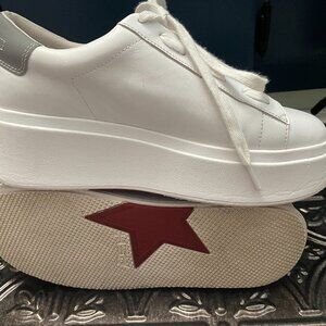 New Ash Moby Leather Platform Shoe's